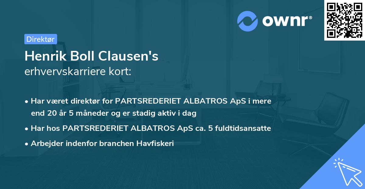 Henrik Boll Clausen's erhvervskarriere kort