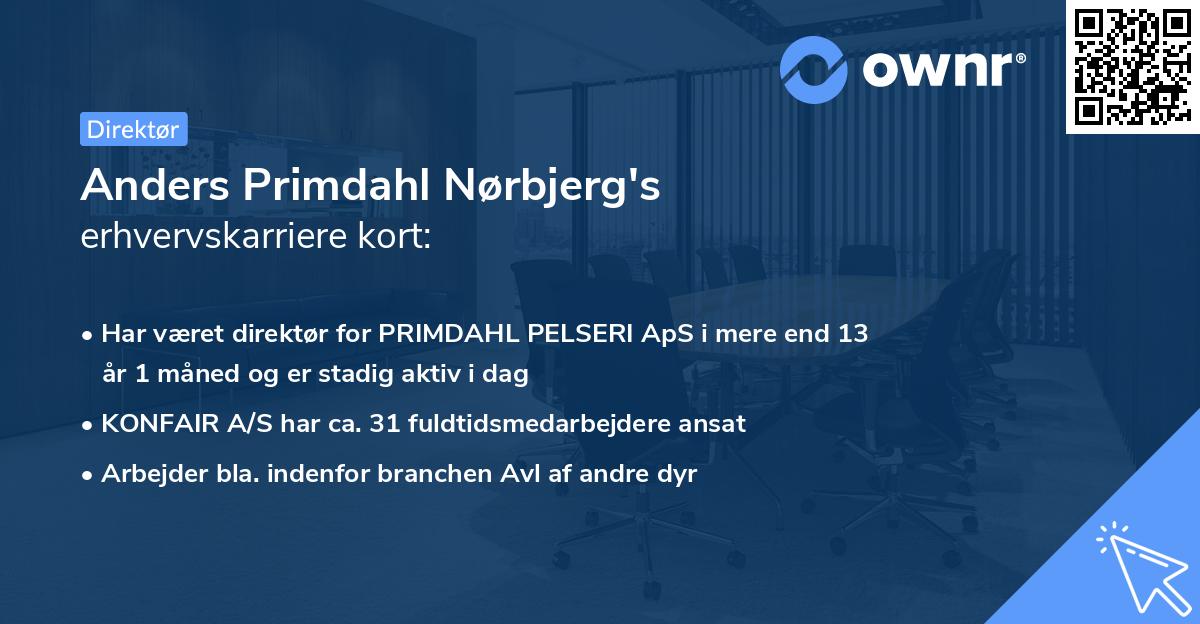 Anders Primdahl Nørbjerg's erhvervskarriere kort