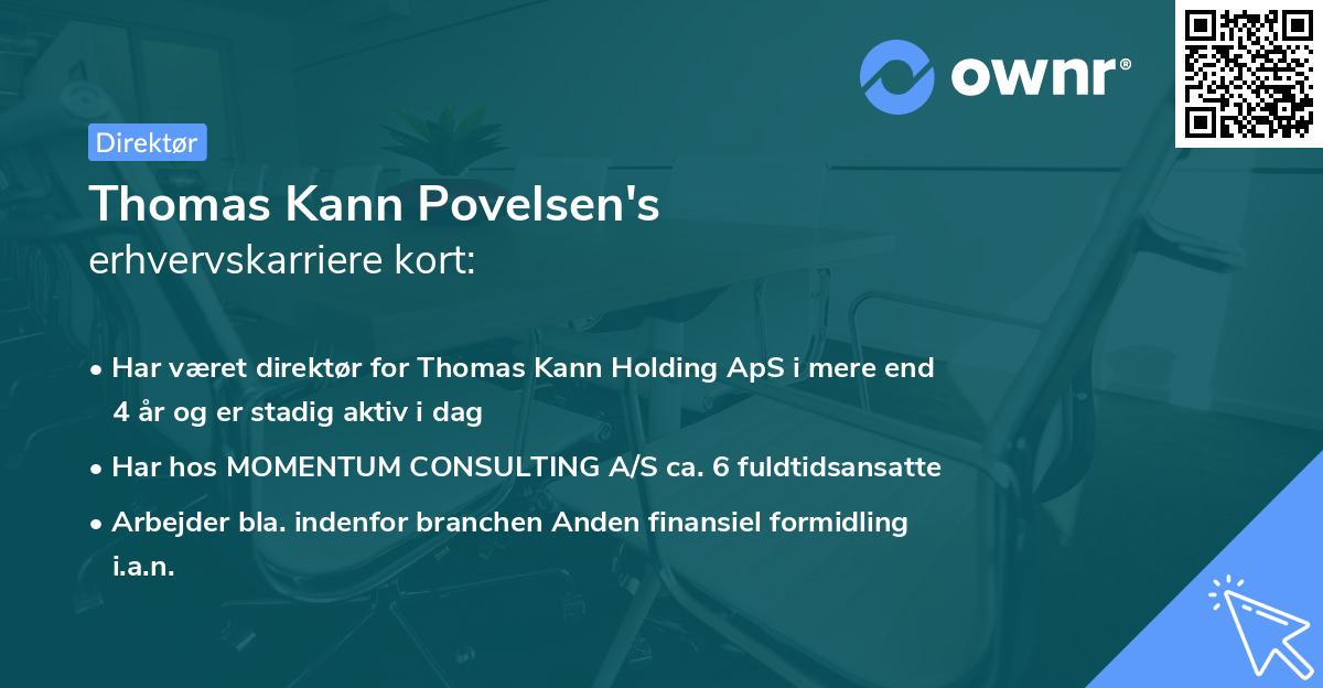 Thomas Kann Povelsen's erhvervskarriere kort