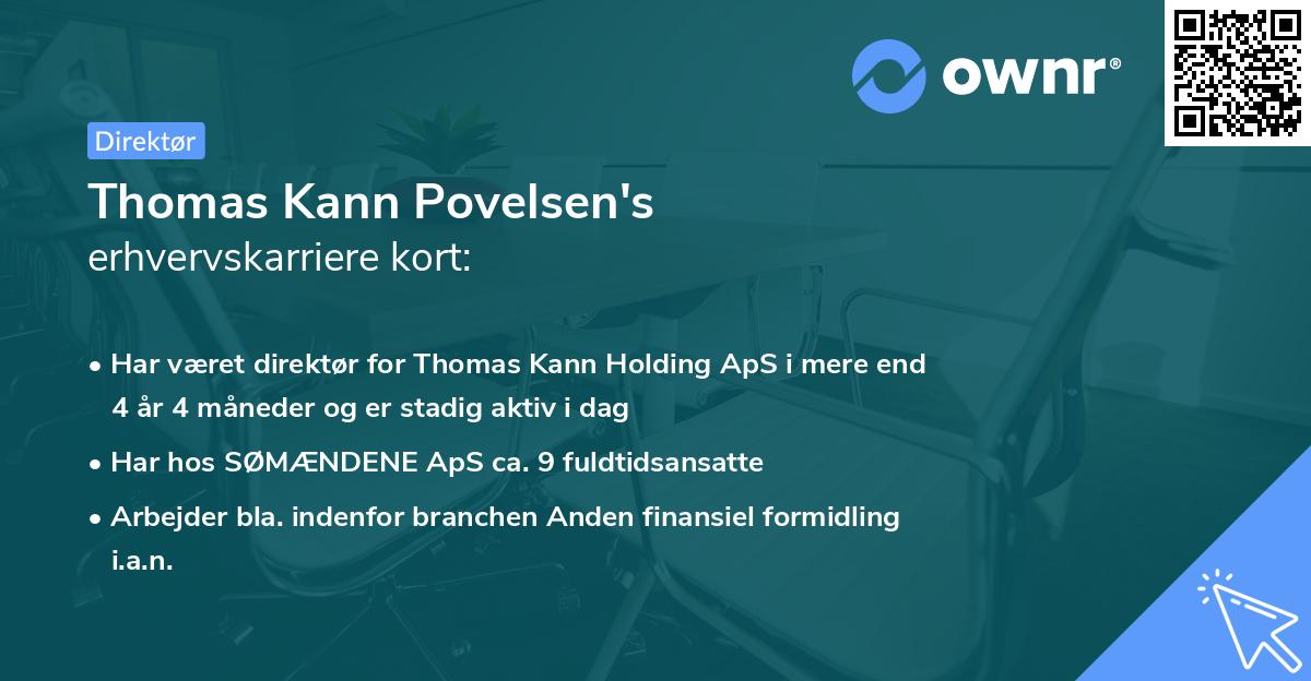 Thomas Kann Povelsen's erhvervskarriere kort