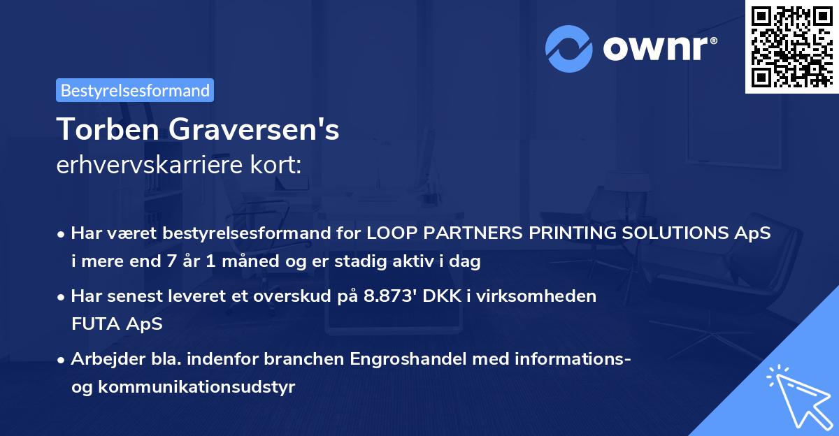 Torben Graversen's erhvervskarriere kort