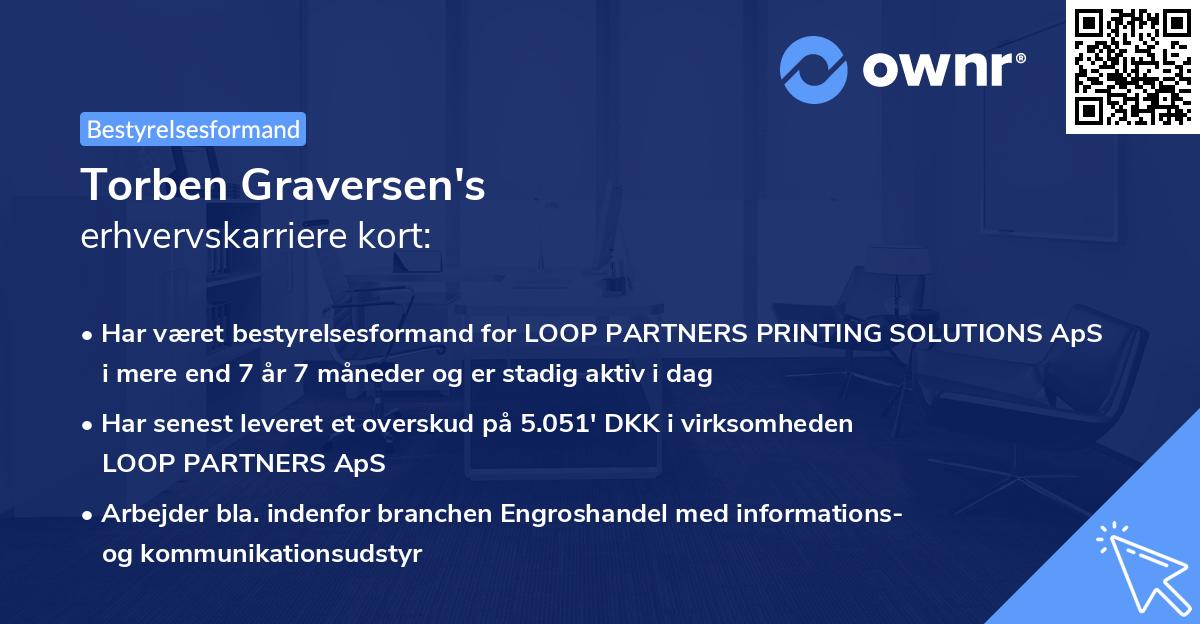 Torben Graversen's erhvervskarriere kort