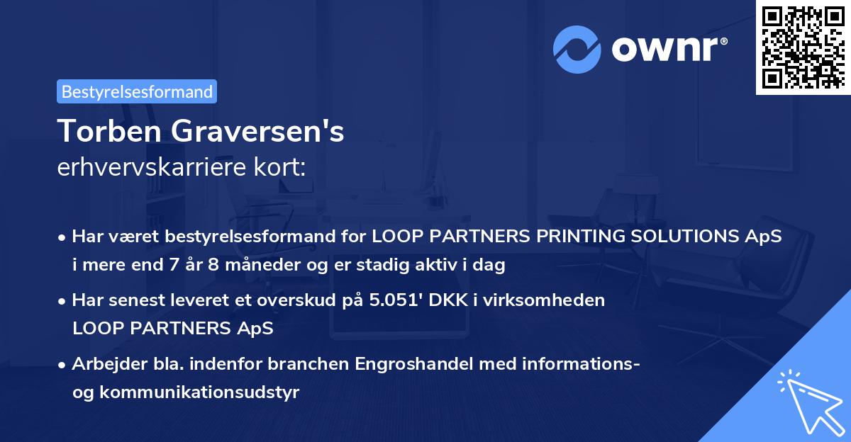 Torben Graversen's erhvervskarriere kort
