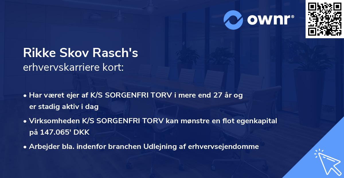 Rikke Skov Rasch's erhvervskarriere kort