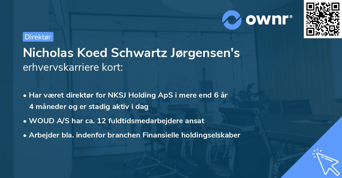 Nicholas Koed Schwartz Jørgensen's erhvervskarriere kort