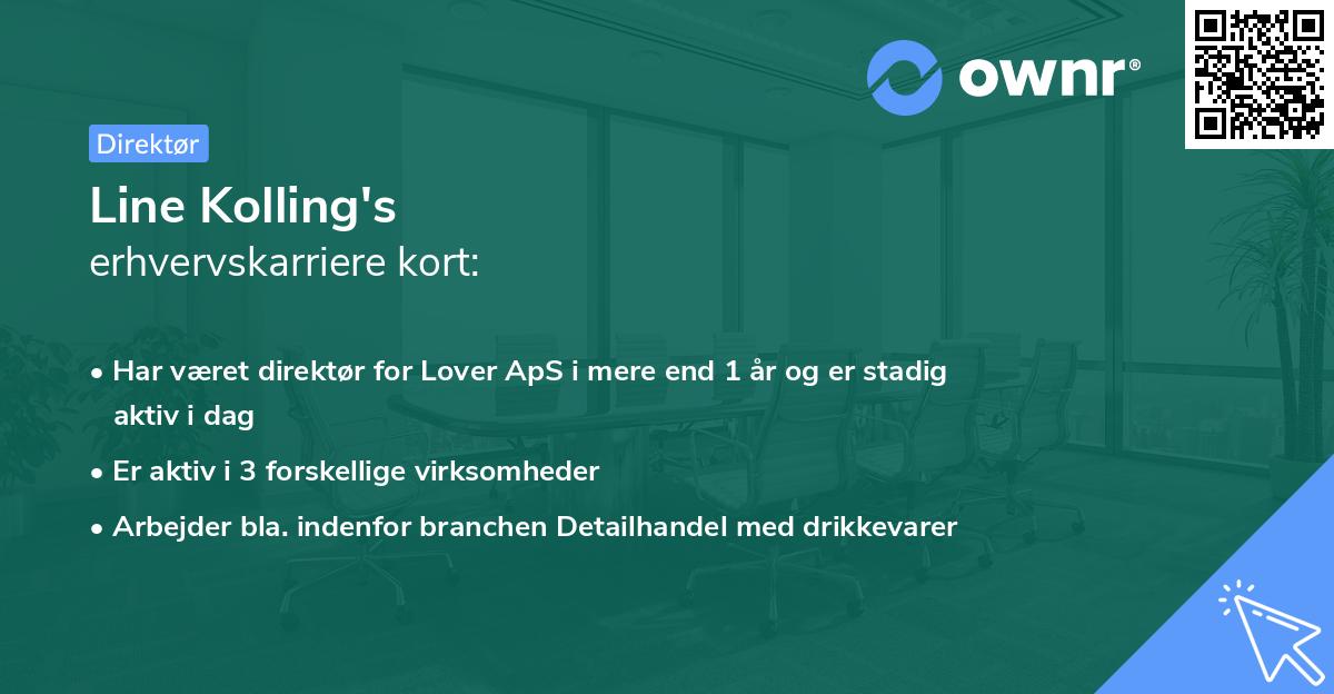 Line Kolling's erhvervskarriere kort