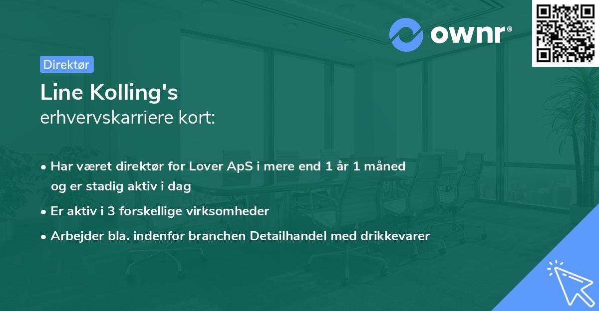Line Kolling's erhvervskarriere kort