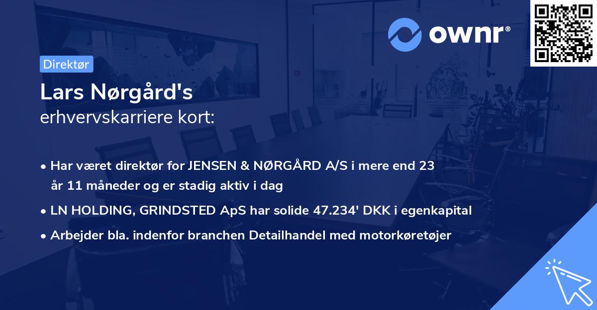 Lars Nørgård's erhvervskarriere kort