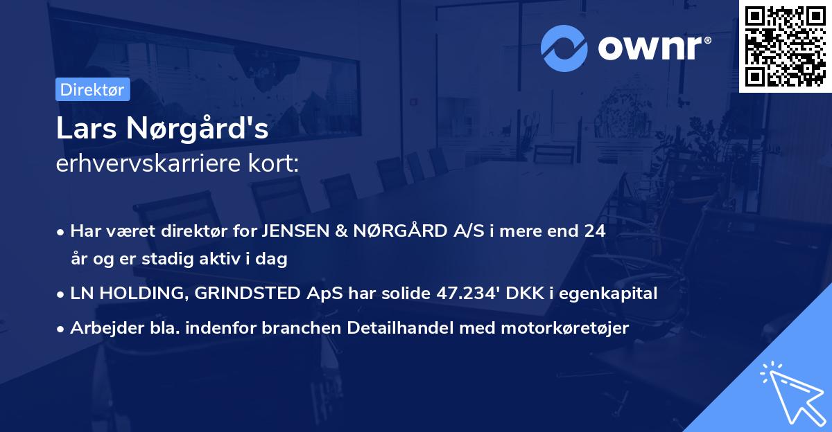 Lars Nørgård's erhvervskarriere kort