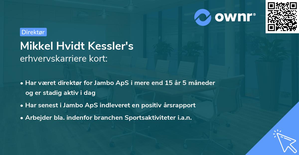Mikkel Hvidt Kessler's erhvervskarriere kort
