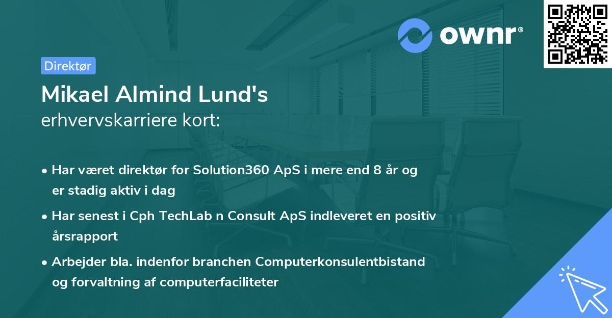 Mikael Almind Lund's erhvervskarriere kort