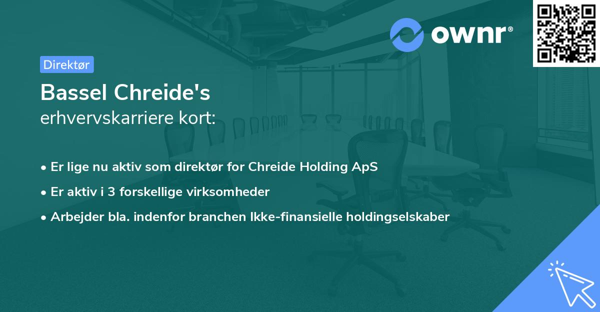 Bassel Chreide's erhvervskarriere kort