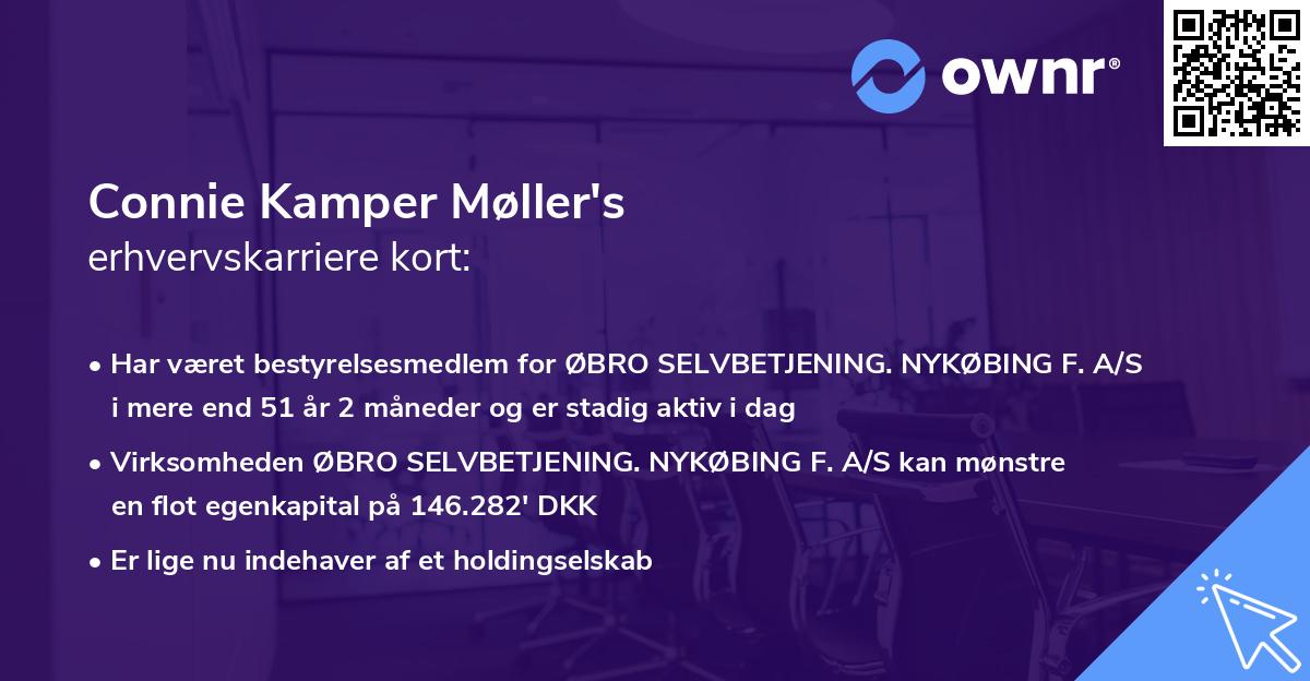 Connie Kamper Møller's erhvervskarriere kort