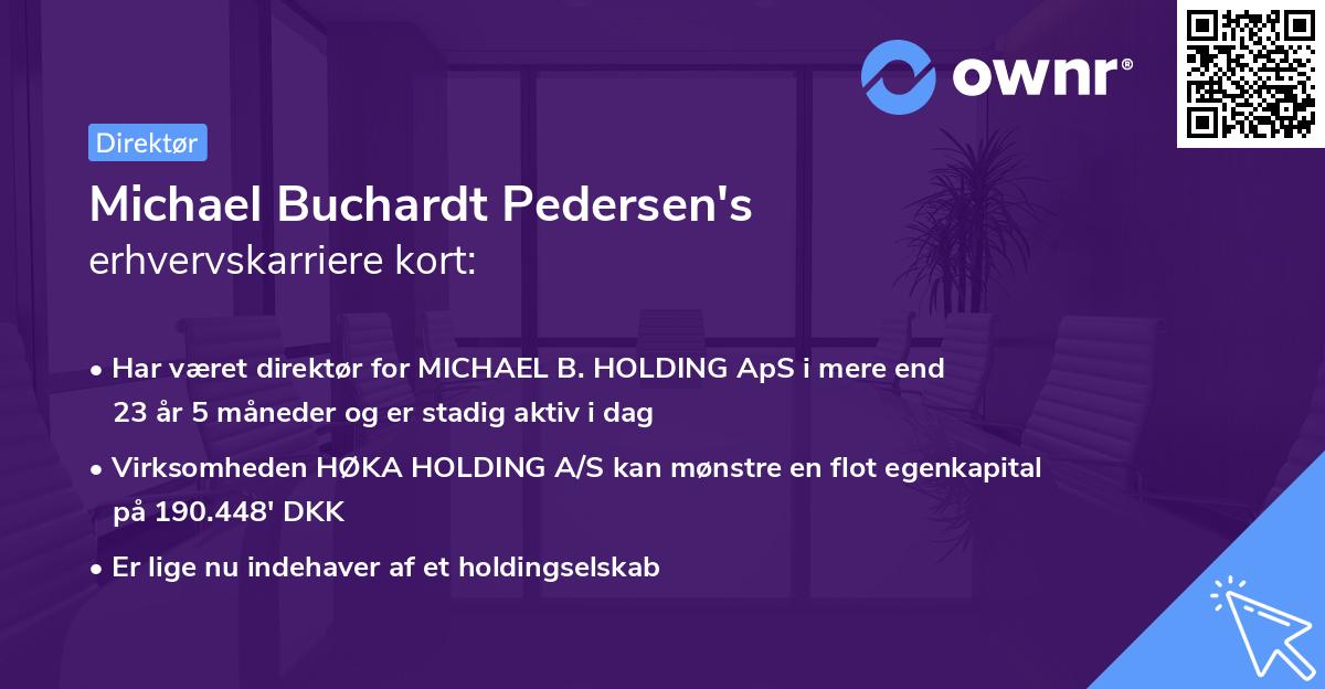 Michael Buchardt Pedersen's erhvervskarriere kort