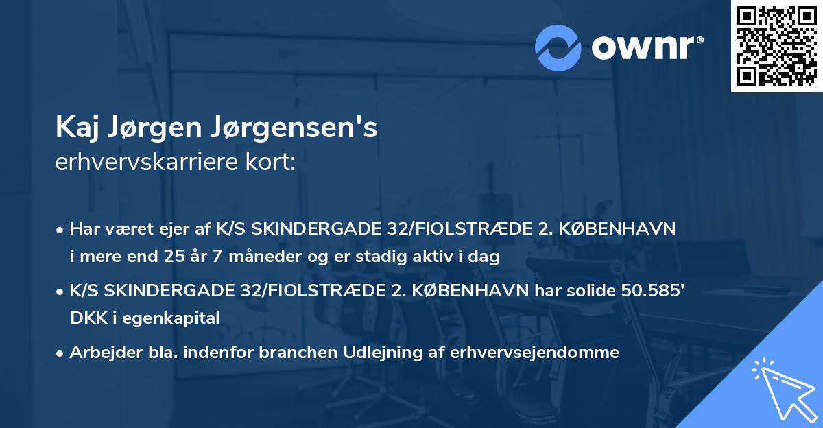 Kaj Jørgen Jørgensen's erhvervskarriere kort