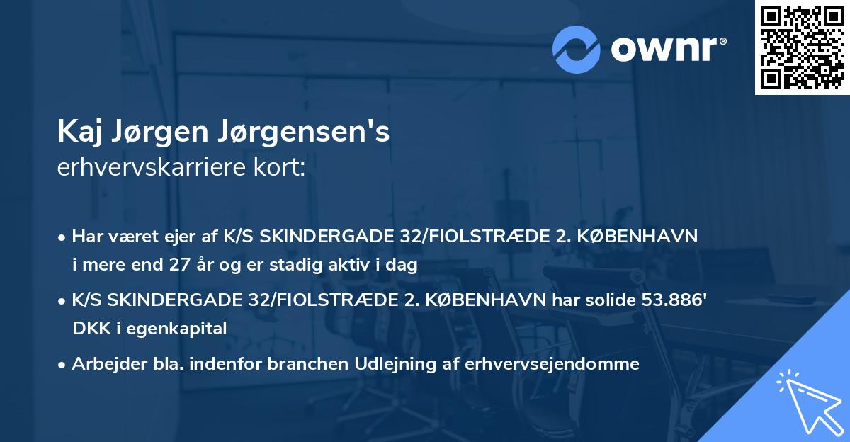 Kaj Jørgen Jørgensen's erhvervskarriere kort
