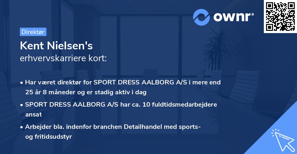 Kent Nielsen's erhvervskarriere kort