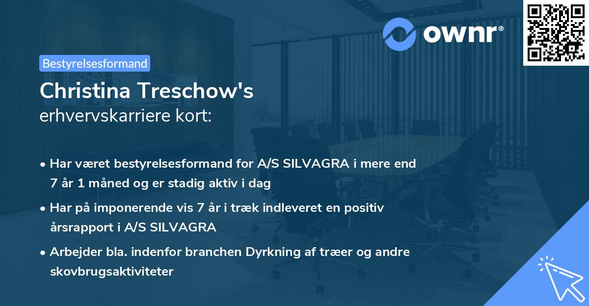 Christina Treschow's erhvervskarriere kort