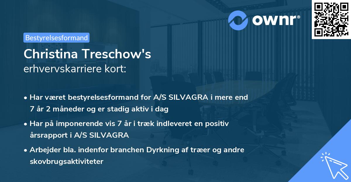 Christina Treschow's erhvervskarriere kort