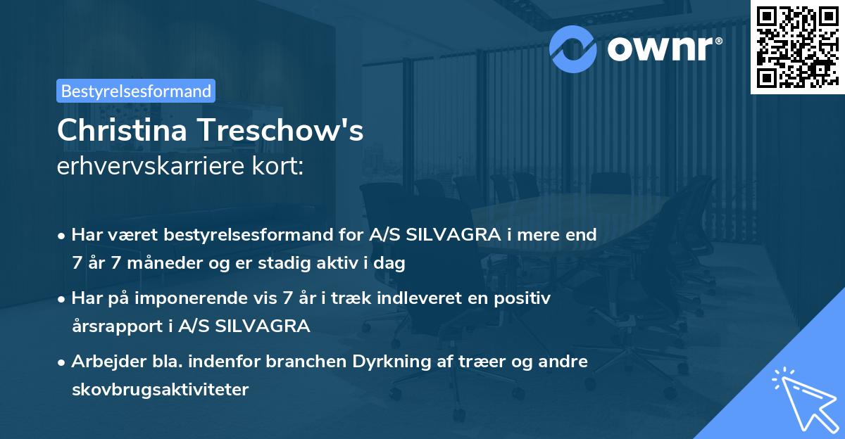 Christina Treschow's erhvervskarriere kort