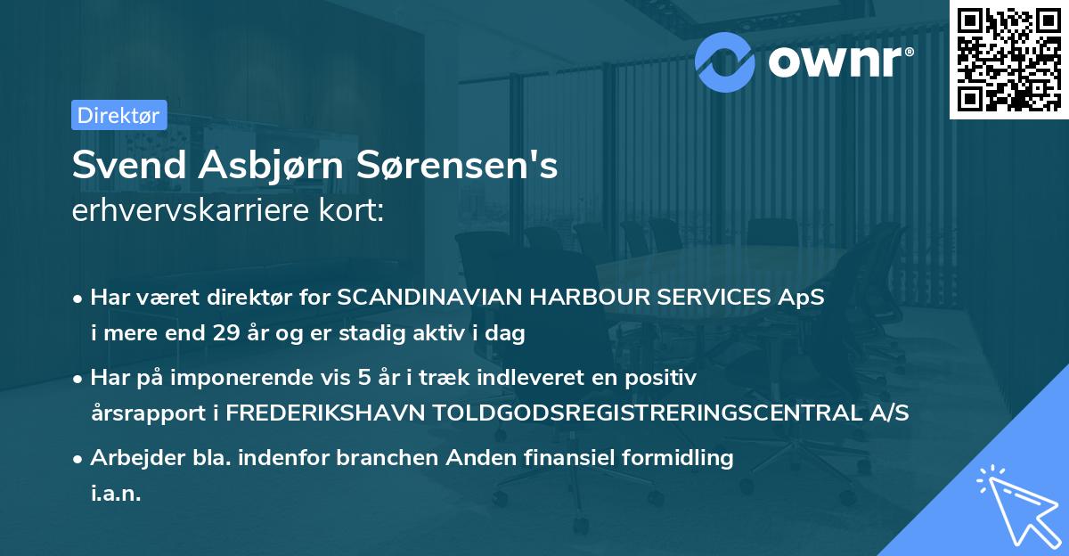 Svend Asbjørn Sørensen's erhvervskarriere kort