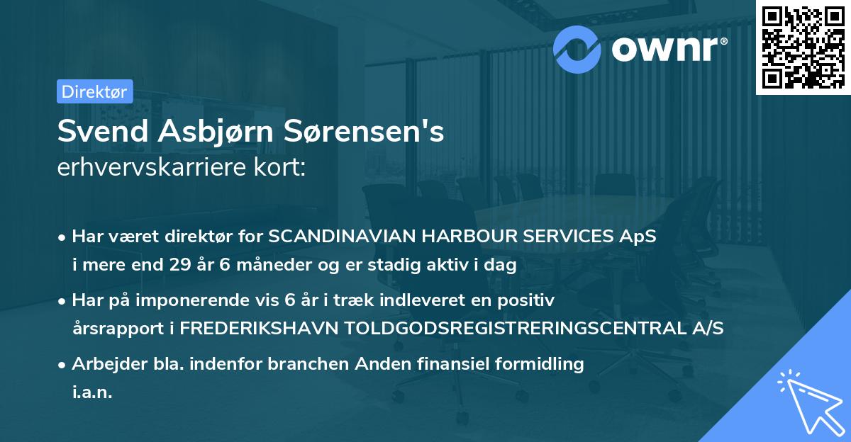 Svend Asbjørn Sørensen's erhvervskarriere kort