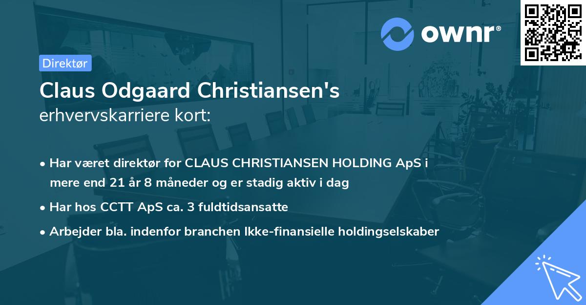 Claus Odgaard Christiansen's erhvervskarriere kort