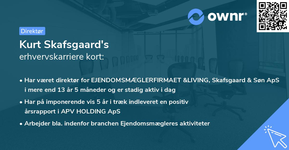 Kurt Skafsgaard's erhvervskarriere kort