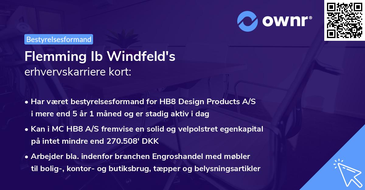 Flemming Ib Windfeld's erhvervskarriere kort