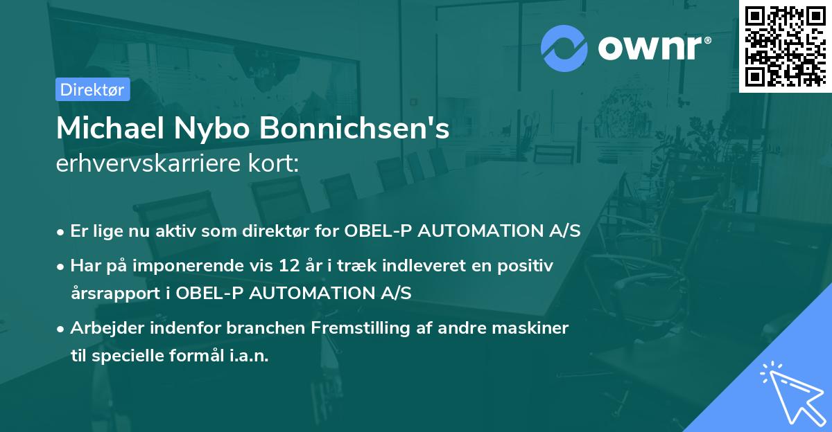 Michael Nybo Bonnichsen's erhvervskarriere kort