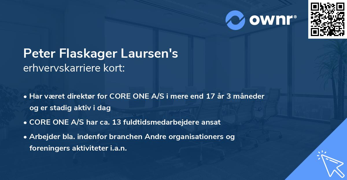Peter Flaskager Laursen's erhvervskarriere kort