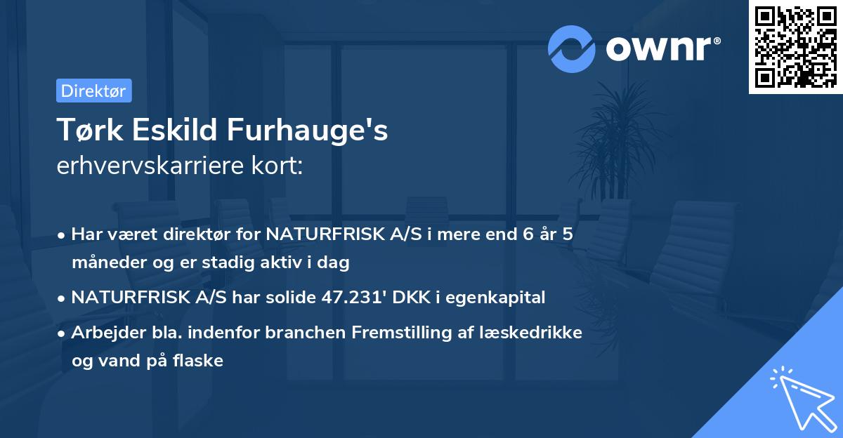 Tørk Eskild Furhauge's erhvervskarriere kort