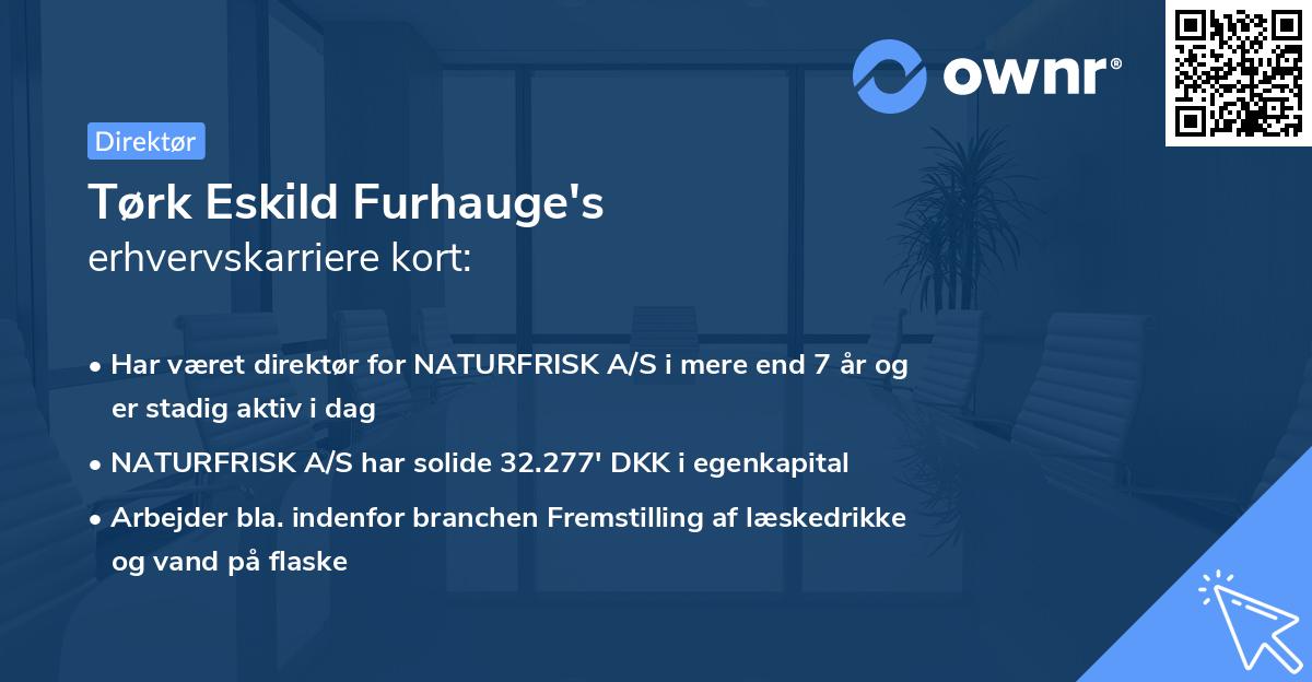 Tørk Eskild Furhauge's erhvervskarriere kort