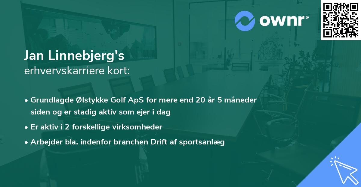 Jan Linnebjerg's erhvervskarriere kort