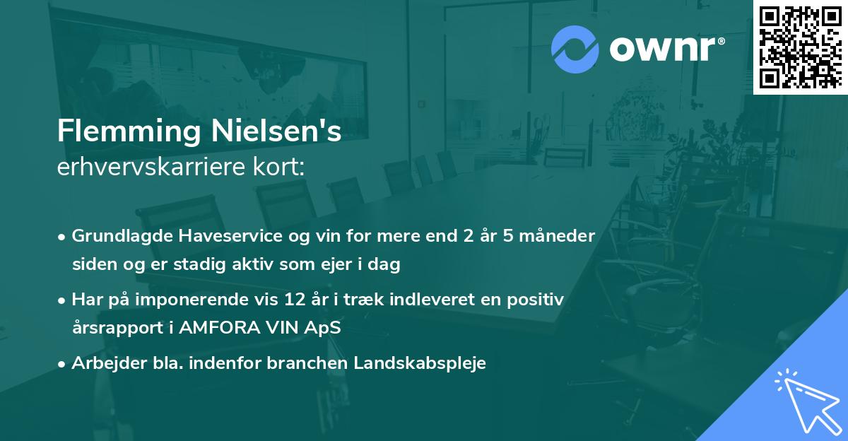 Flemming Nielsen's erhvervskarriere kort