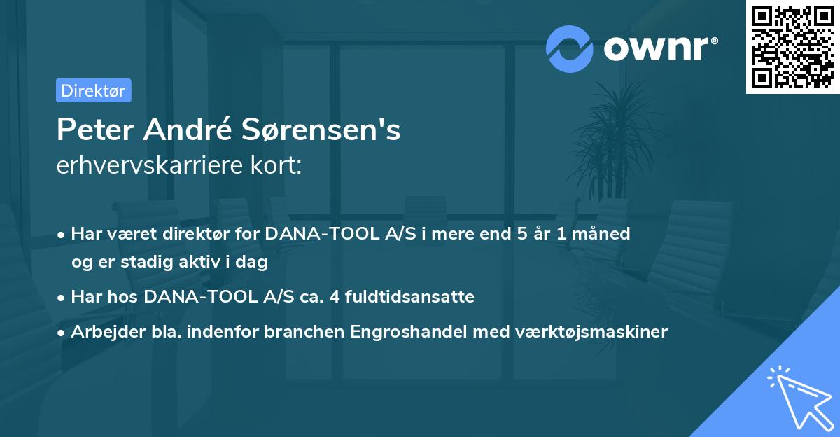 Peter André Sørensen's erhvervskarriere kort