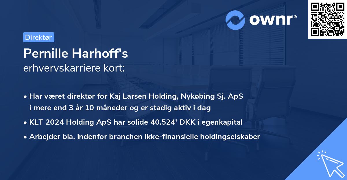 Pernille Harhoff's erhvervskarriere kort