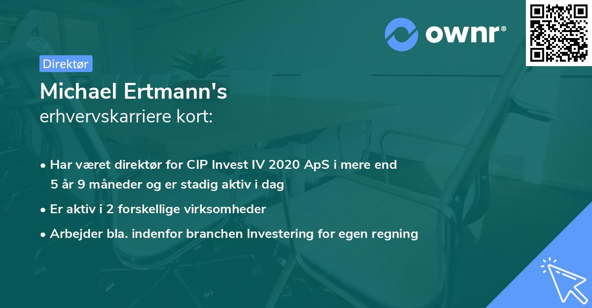 Michael Ertmann's erhvervskarriere kort