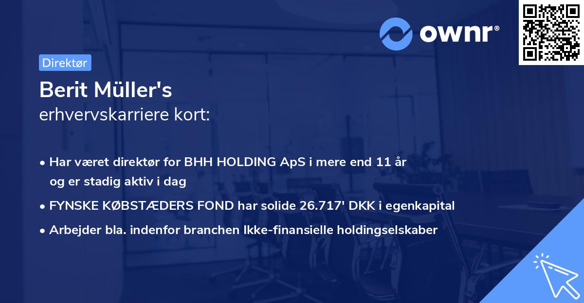 Berit Müller's erhvervskarriere kort