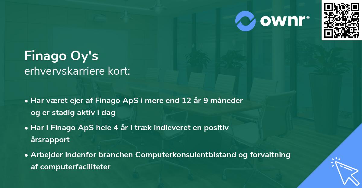 Finago Oy's erhvervskarriere kort