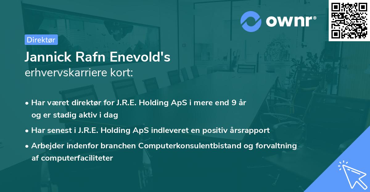 Jannick Rafn Enevold's erhvervskarriere kort