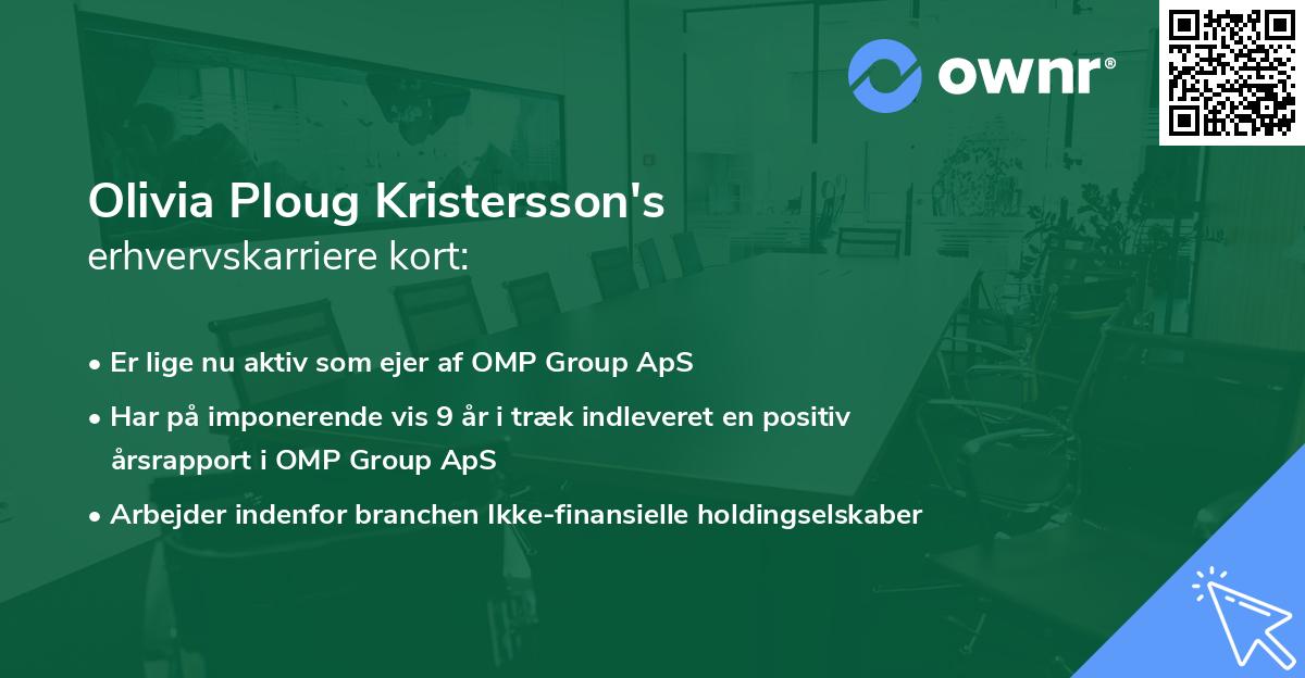 Olivia Ploug Kristersson's erhvervskarriere kort