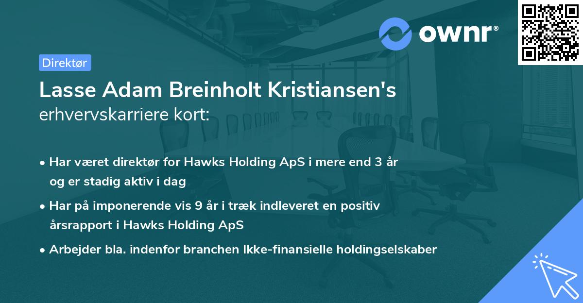 Lasse Adam Breinholt Kristiansen's erhvervskarriere kort