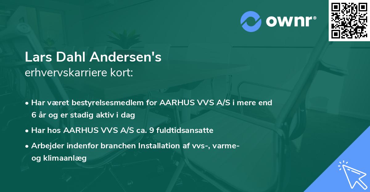 Lars Dahl Andersen's erhvervskarriere kort
