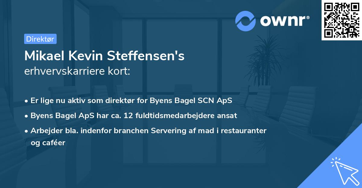 Mikael Kevin Steffensen's erhvervskarriere kort