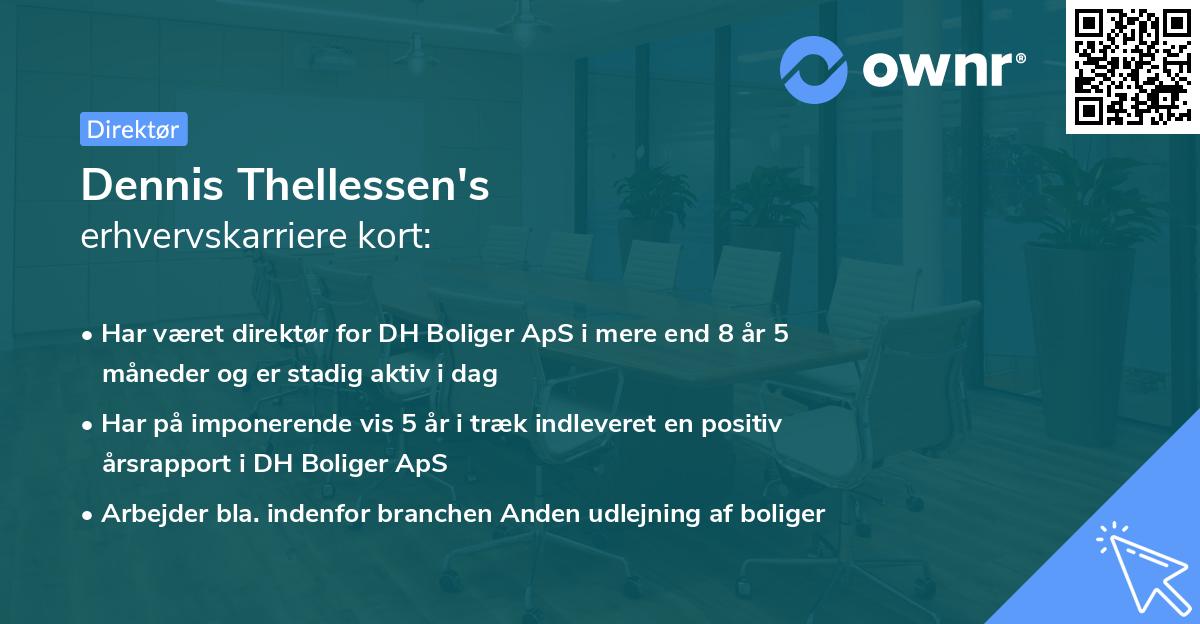 Dennis Thellessen's erhvervskarriere kort