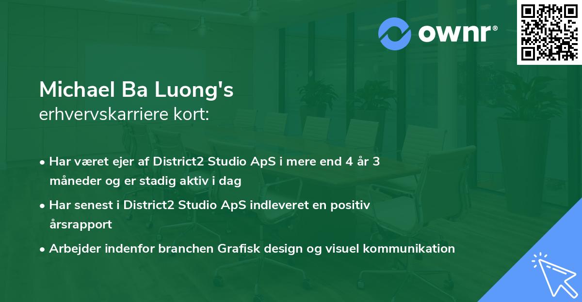 Michael Ba Luong's erhvervskarriere kort