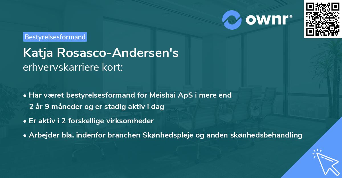 Katja Rosasco-Andersen's erhvervskarriere kort
