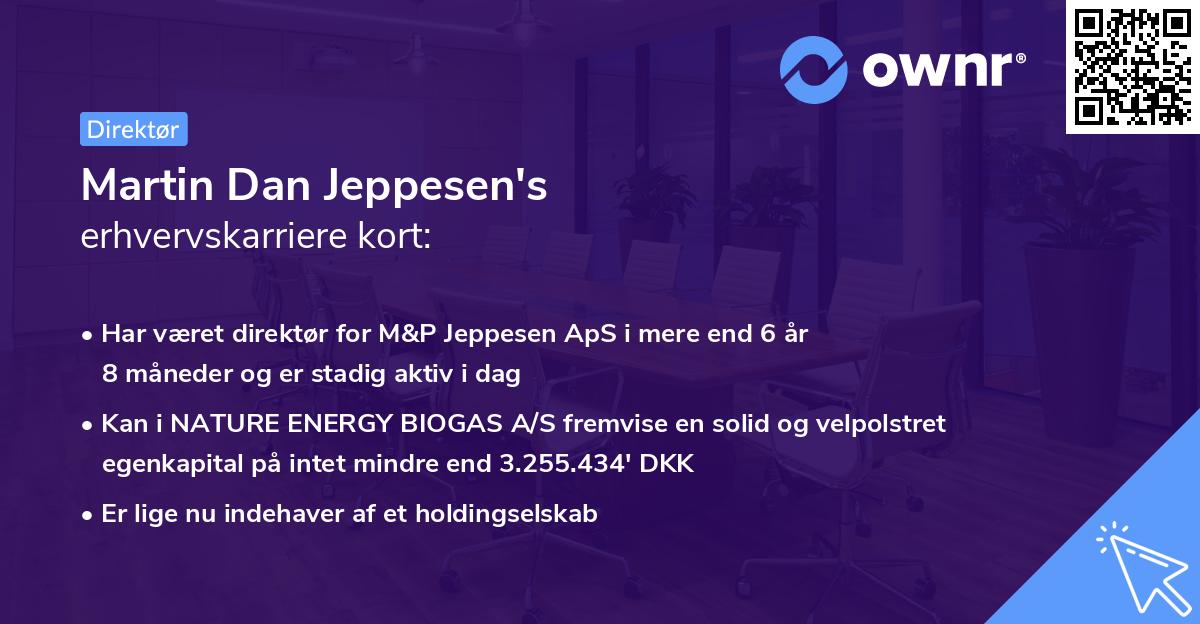 Martin Dan Jeppesen's erhvervskarriere kort