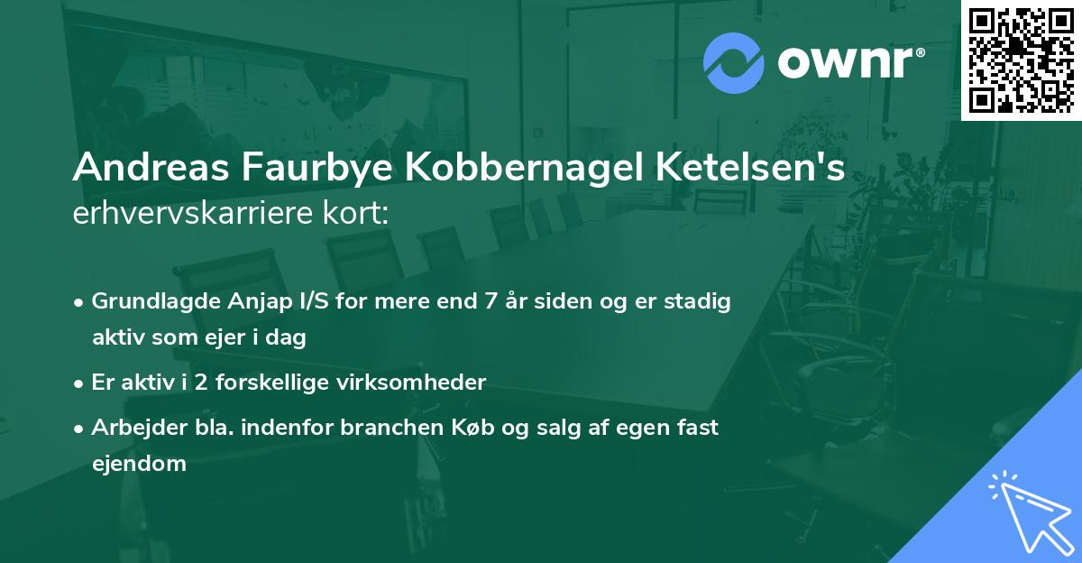 Andreas Faurbye Kobbernagel Ketelsen's erhvervskarriere kort